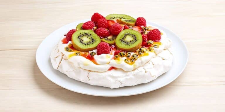 פבלובה עם קרם ופירות טריים